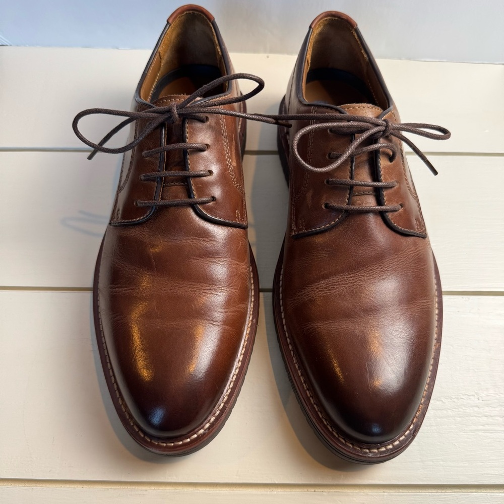 Johnston & Murphy Upton Classic Brown Leather Men's Shoes